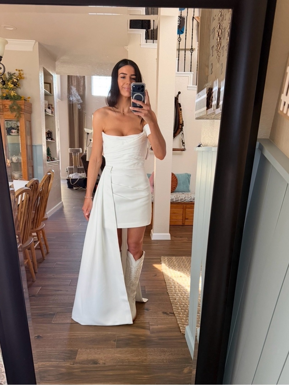 Sau Lee Brenda Dress In White View 6
